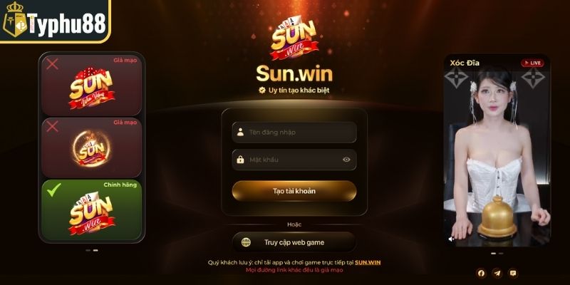 Cảnh giác Sunwin giả mạo